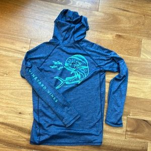 Vineyard Vines LS boy’s performance hooded shirt XL